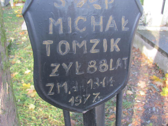 Michał Tomzik Janów Złoty Potok - Grobonet - Wyszukiwarka osób pochowanych