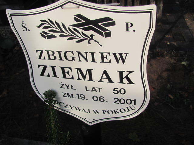 Grób Zbigniew Ziemak
