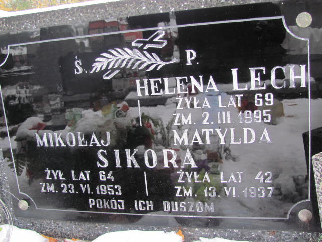 Mikołaj Sikora 1889 Janów Złoty Potok - Grobonet - Wyszukiwarka osób pochowanych