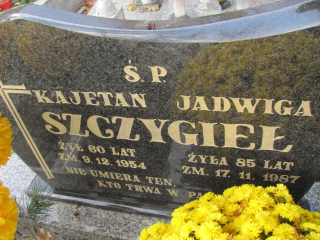 Kajetan Szczygieł 1894 Janów Złoty Potok - Grobonet - Wyszukiwarka osób pochowanych