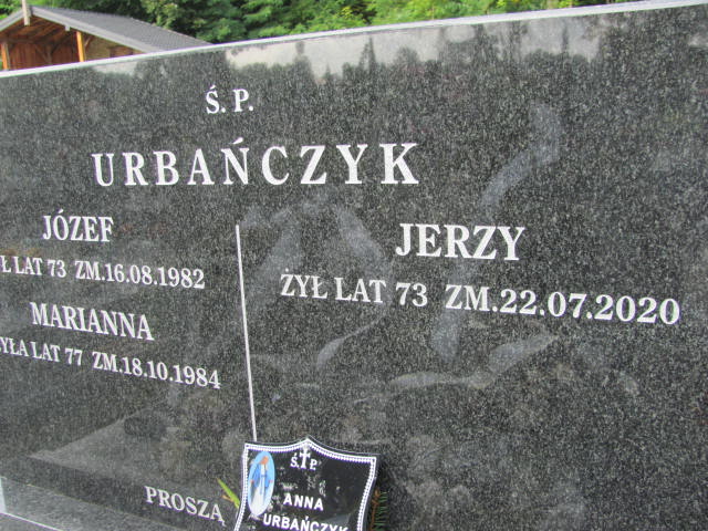 Jerzy Urbańczyk 1947 Janów Złoty Potok - Grobonet - Wyszukiwarka osób pochowanych