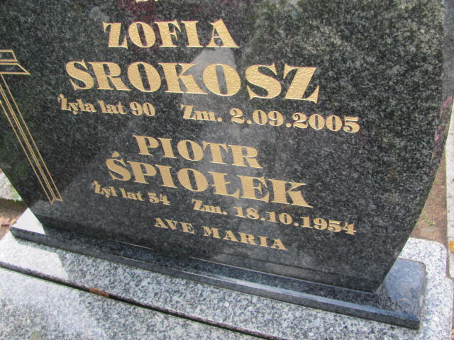 Piotr Śpiołek 1903 Janów Złoty Potok - Grobonet - Wyszukiwarka osób pochowanych