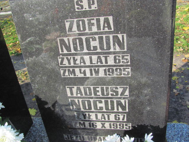 Grób Zofia Nocuń