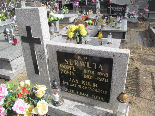 Zofia Serweta 1901 Janów Złoty Potok - Grobonet - Wyszukiwarka osób pochowanych
