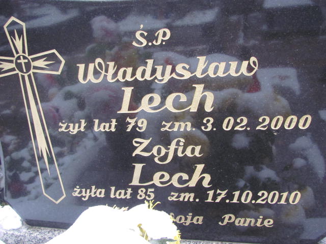 Władysław Lech 1921 Janów Złoty Potok - Grobonet - Wyszukiwarka osób pochowanych