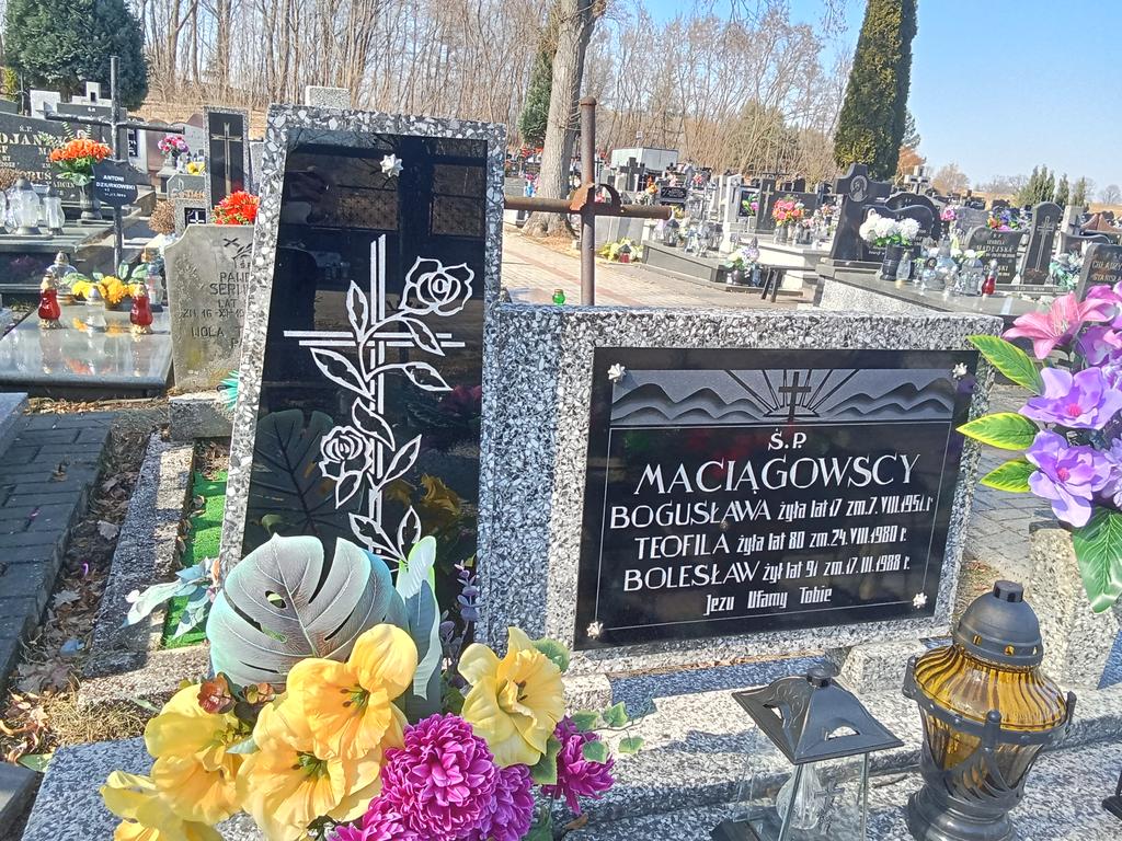 Anna Maciągowska 1925 Janów Złoty Potok - Grobonet - Wyszukiwarka osób pochowanych