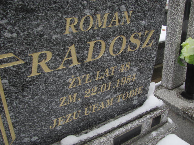 Roman Radosz 1906 Janów Złoty Potok - Grobonet - Wyszukiwarka osób pochowanych