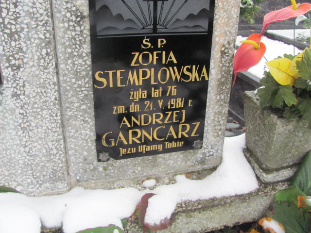 Zofia Stemplowska Janów Złoty Potok - Grobonet - Wyszukiwarka osób pochowanych