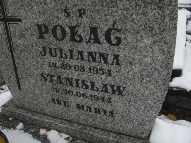 Julianna Połać 1882 Janów Złoty Potok - Grobonet - Wyszukiwarka osób pochowanych