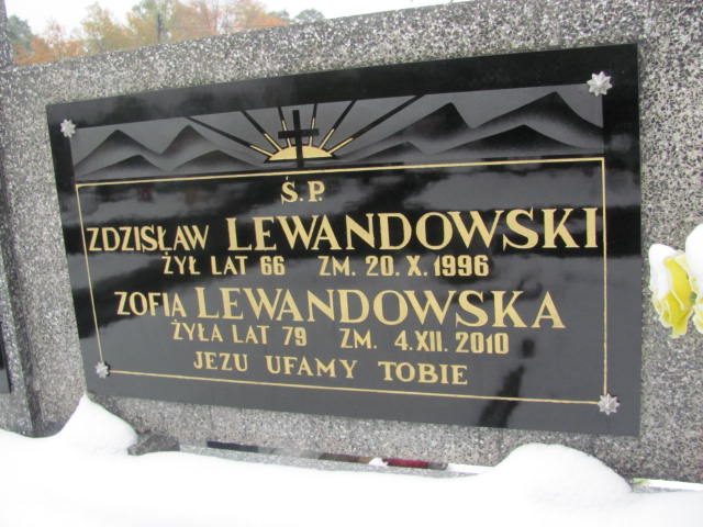 Zofia Lewandowska 1931 Janów Złoty Potok - Grobonet - Wyszukiwarka osób pochowanych